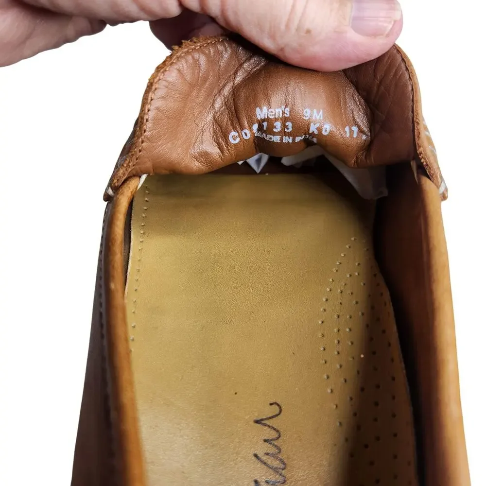 Cole Haan Brown Leather Loafers Slip On Shoes Men's Size 9M Classic